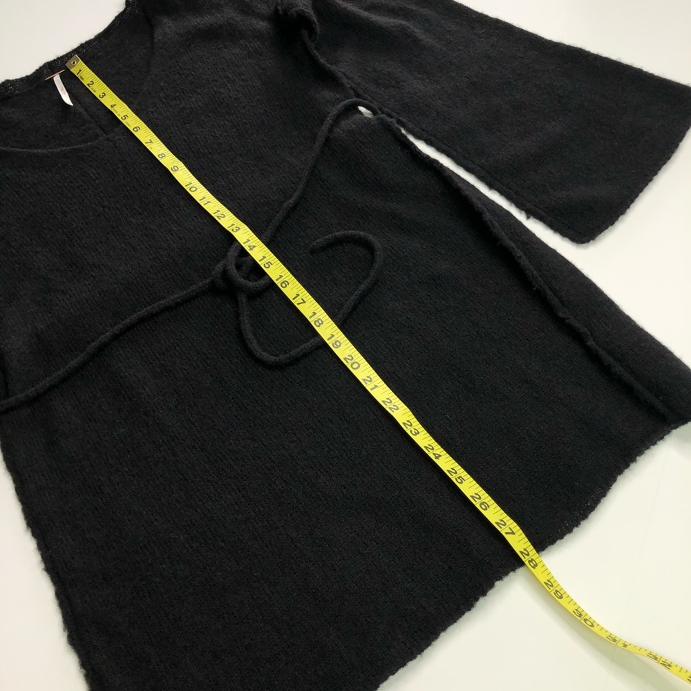 Free People Black Alpaca Blend Tunic Sweater XS - Picture 9 of 11